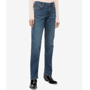 Calvin Klein midrise classic straight blue jeans